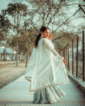 Modern Embroidered Silk Abaya