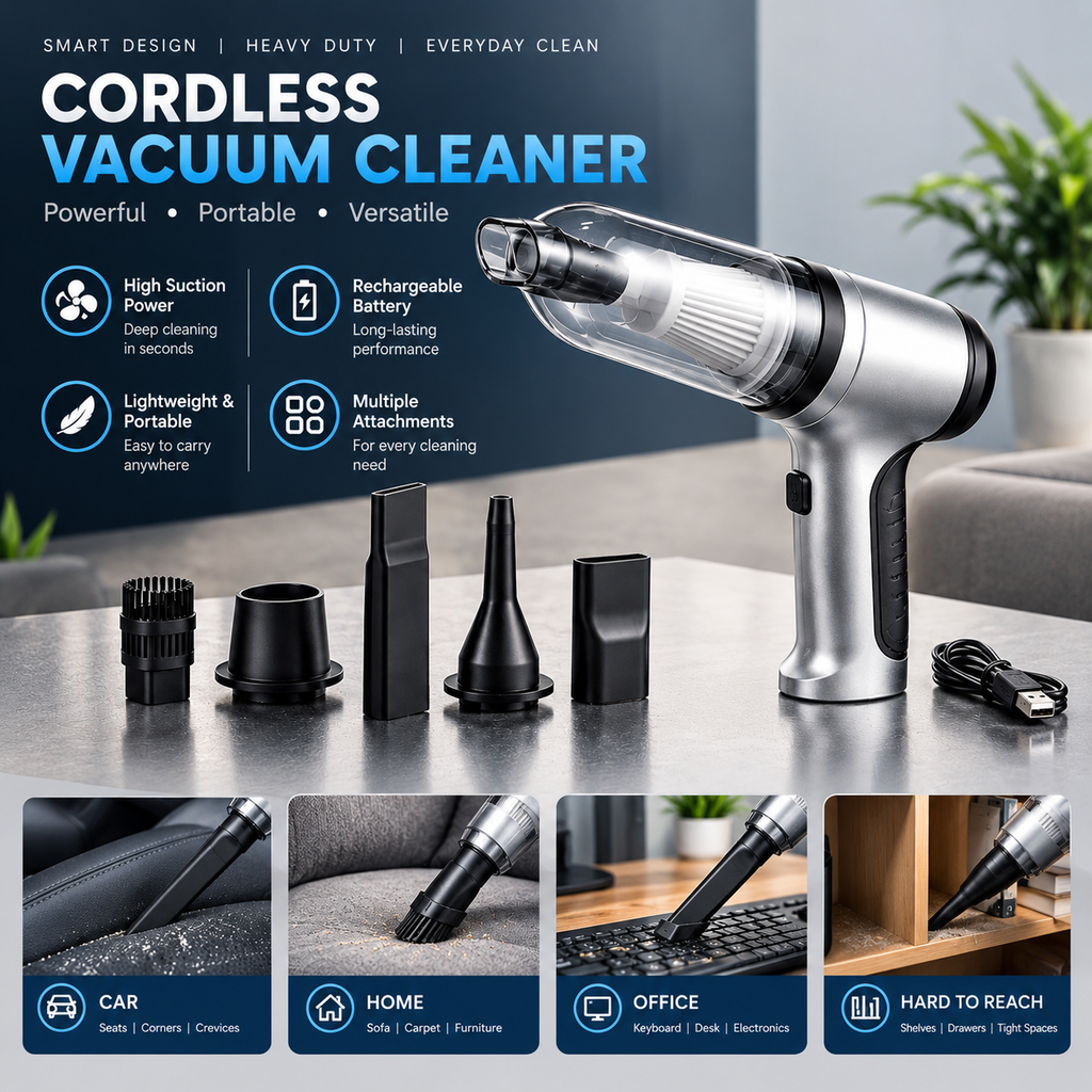 Premium Cordless Handheld Vacuum Cleaner